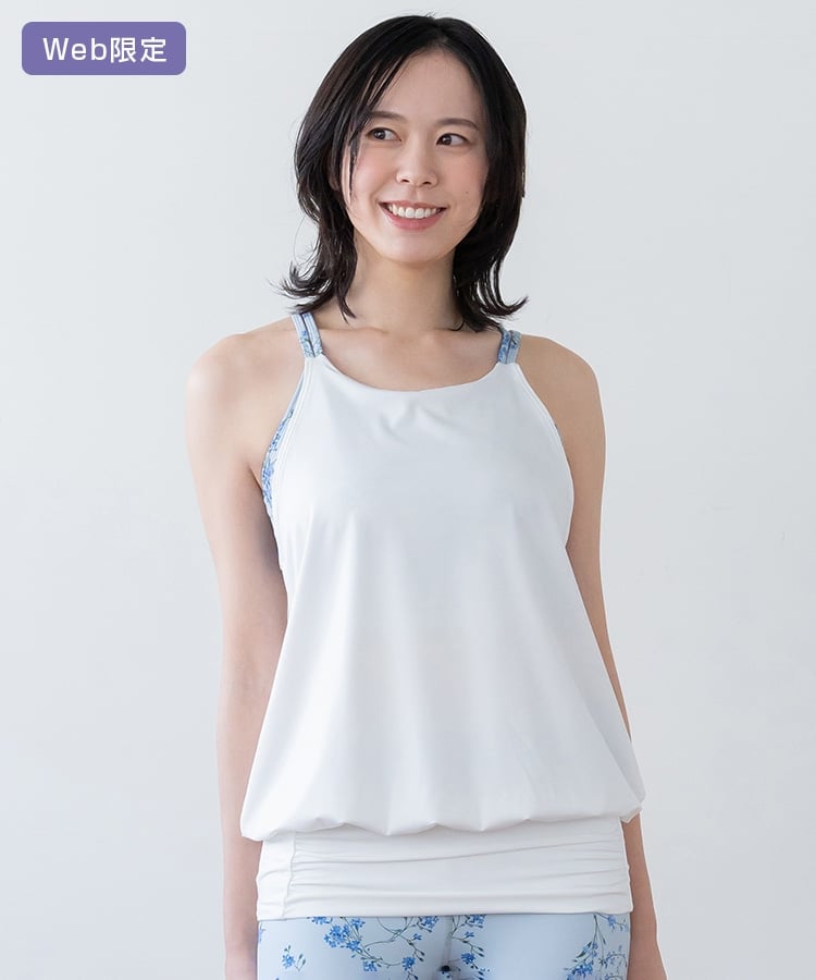 SUKALA】スプリングフラワーカバーキャミソール(XSサイズ パンジー