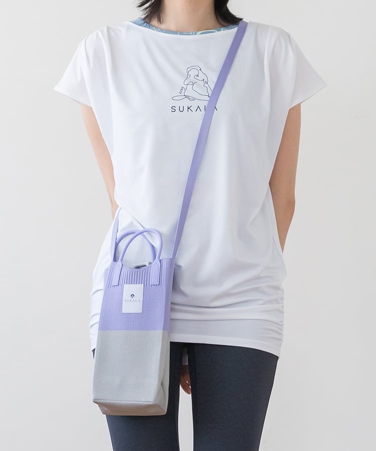 SUKALA】ショルダーボトルニットバッグ(パープル): ヨガグッズLAVA公式