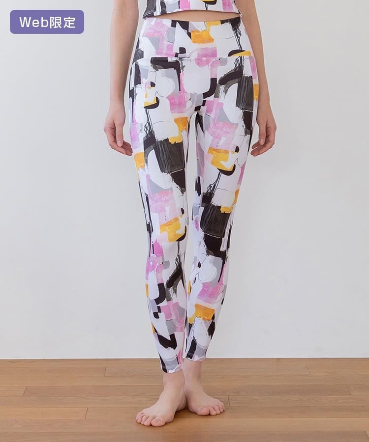 SUKALA】ミックスプリントレギンス(XS・S・M・Lサイズ ブルーミックス