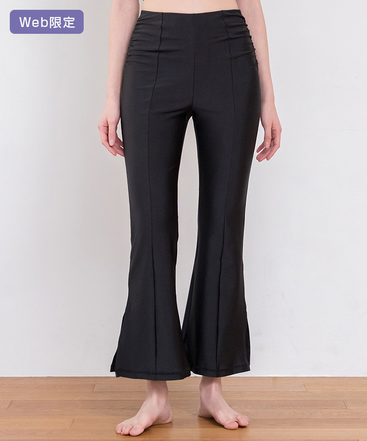 SUKALA】シャインストレッチフィットパンツ(Mサイズ ブラック