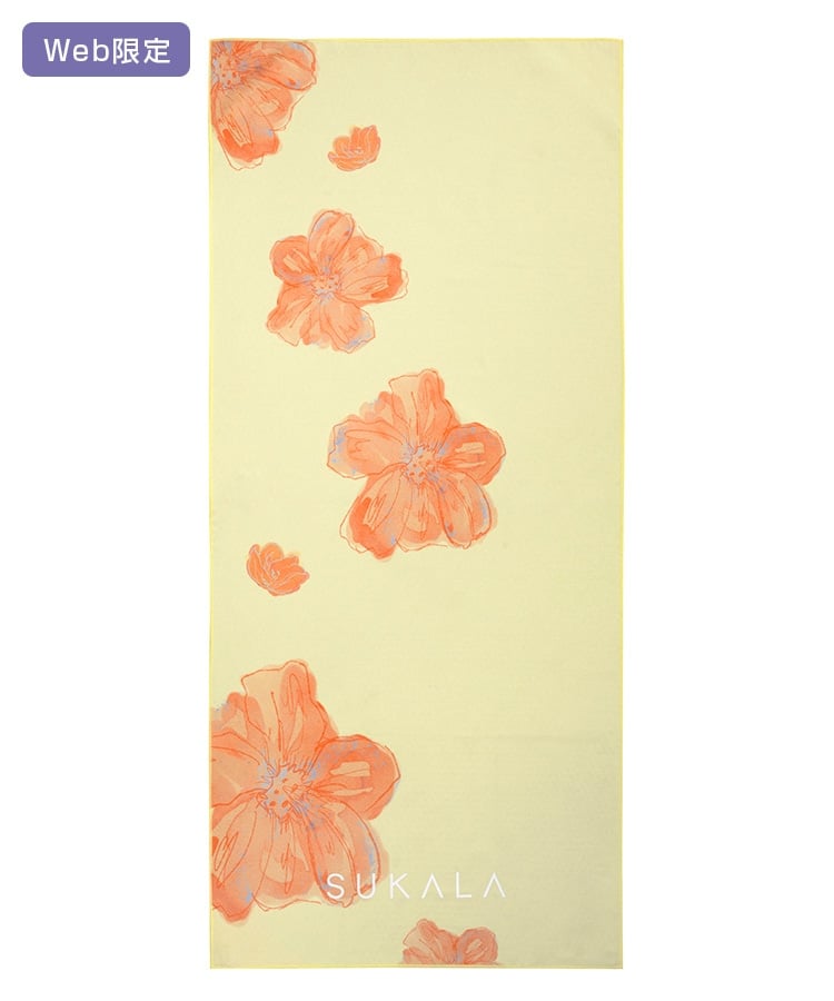 SUKALA】プリントヨギラグ(イエローフラワー): ヨガグッズLAVA公式
