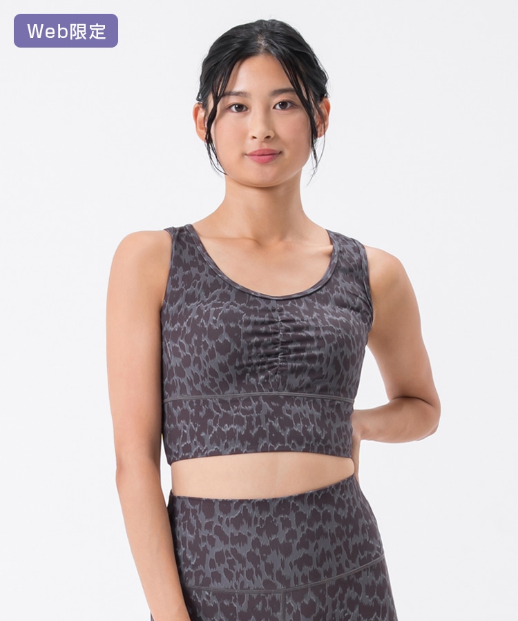 SUKALA】レオパードプリントブラトップ(M・Lサイズ キャメルレオパード