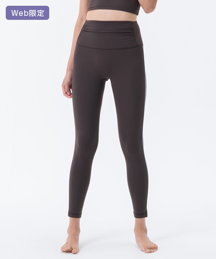 SUKALA】サイドロゴギャザーレギンス(XS・S・M・L・LLサイズ マゼンタ