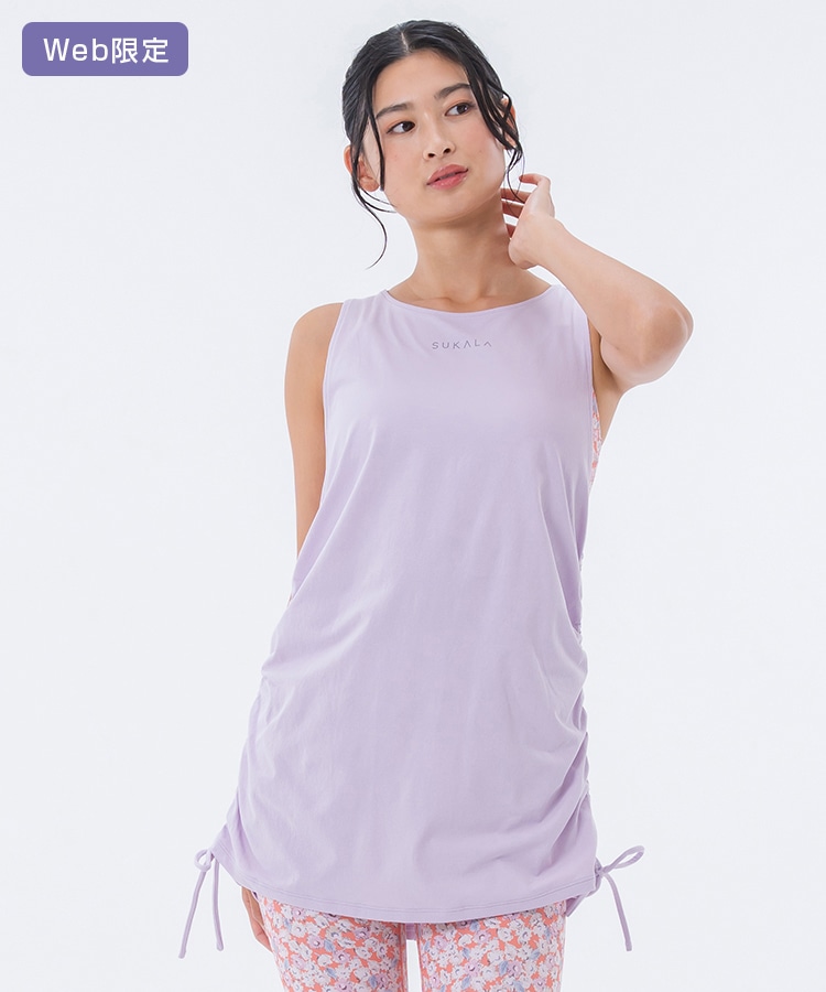 SUKALA】フラワーガーデンプリントセパレートタンクトップ(S・M・L