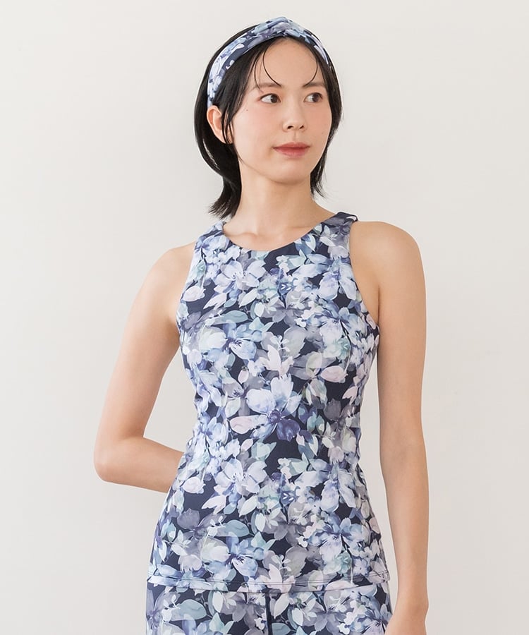 SUKALA】ウォーターカラープリントタンクトップ(S): ヨガウェアLAVA