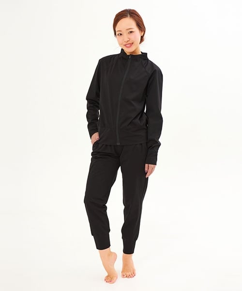 LAVA】おうちdeホットヨガスーツ(レディースMサイズ ブラック