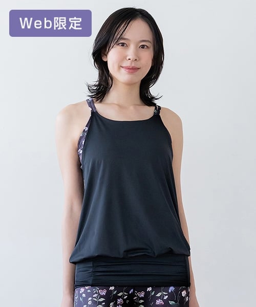 SUKALA】スプリングフラワーカバーキャミソール(XSサイズ パンジー