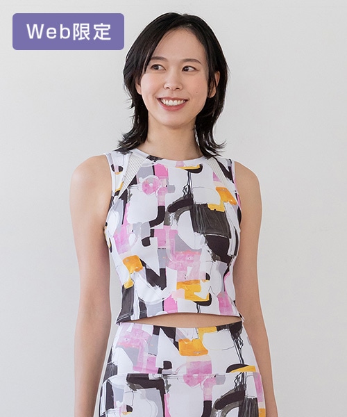SUKALA】ミックスプリントブラタンクトップ(XS・S・M・Lサイズ