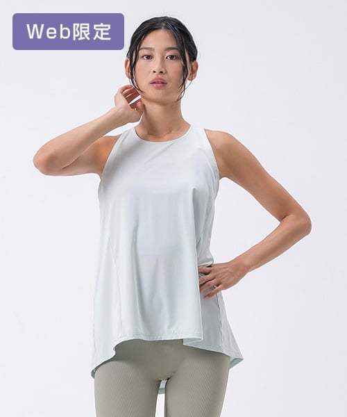 SUKALA】バックツイストセパレートタンクトップ(S・M・Lサイズ ペール