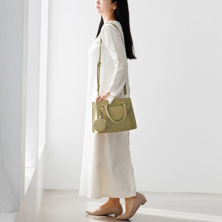 Jewelna Rose ヴィクシー ハンドバッグ 16232(04：グリーン): ジュエル