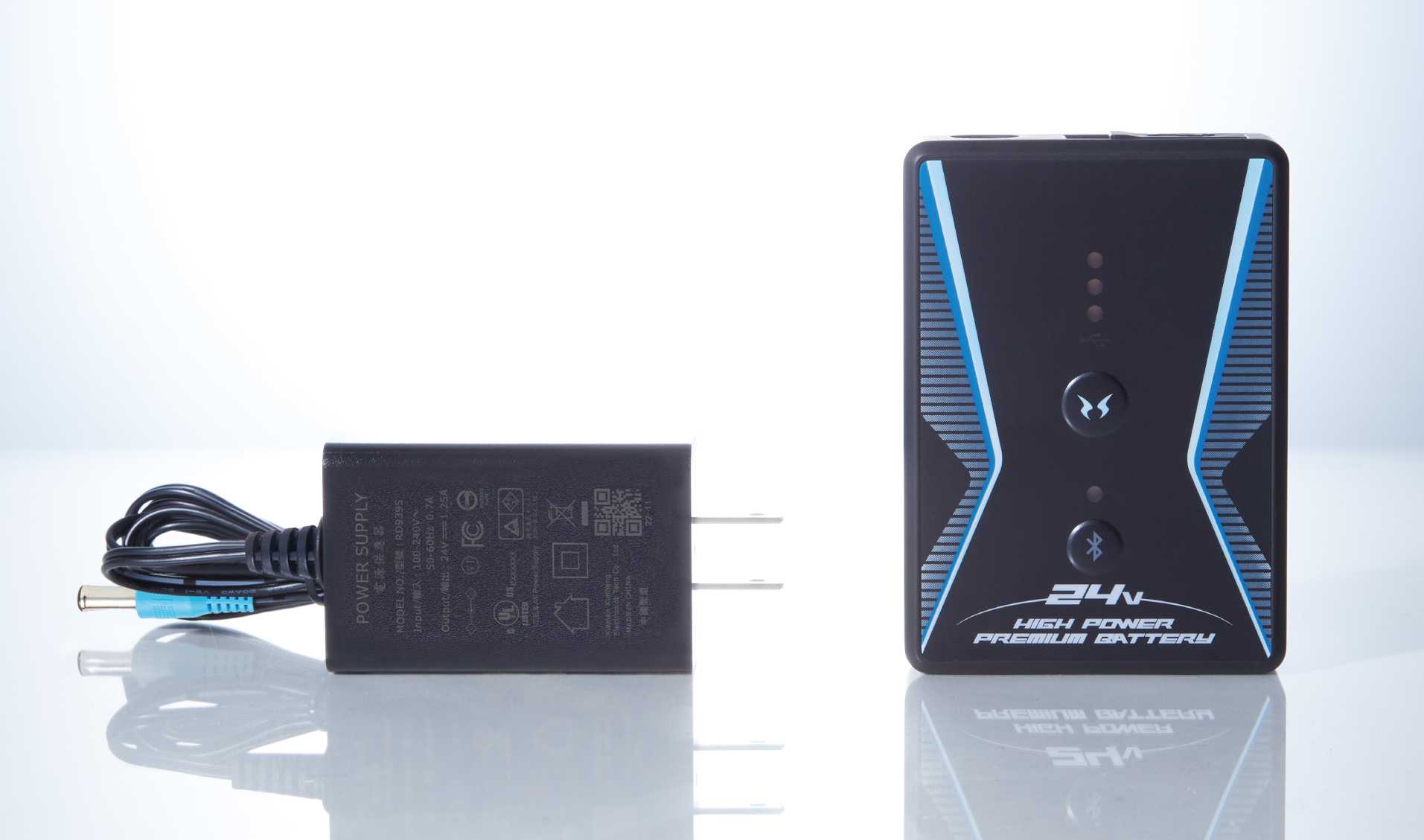 空調風神服│2023年型24Vファンバッテリーセット斜め型/RD9310PH