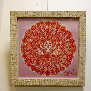 ビヨン ウィンブラッド ファイアンス ピンク アートフレーム ポスター