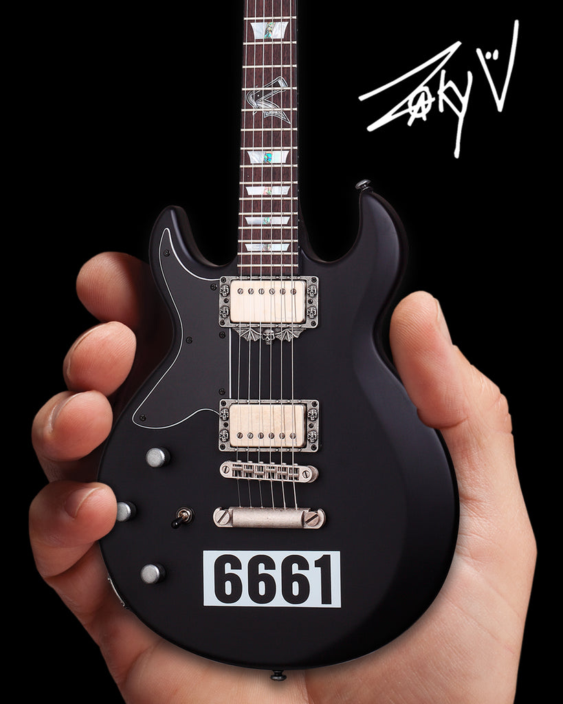 Officially Licensed Zacky Vengeance Satin Black 6661 Schecter Mini