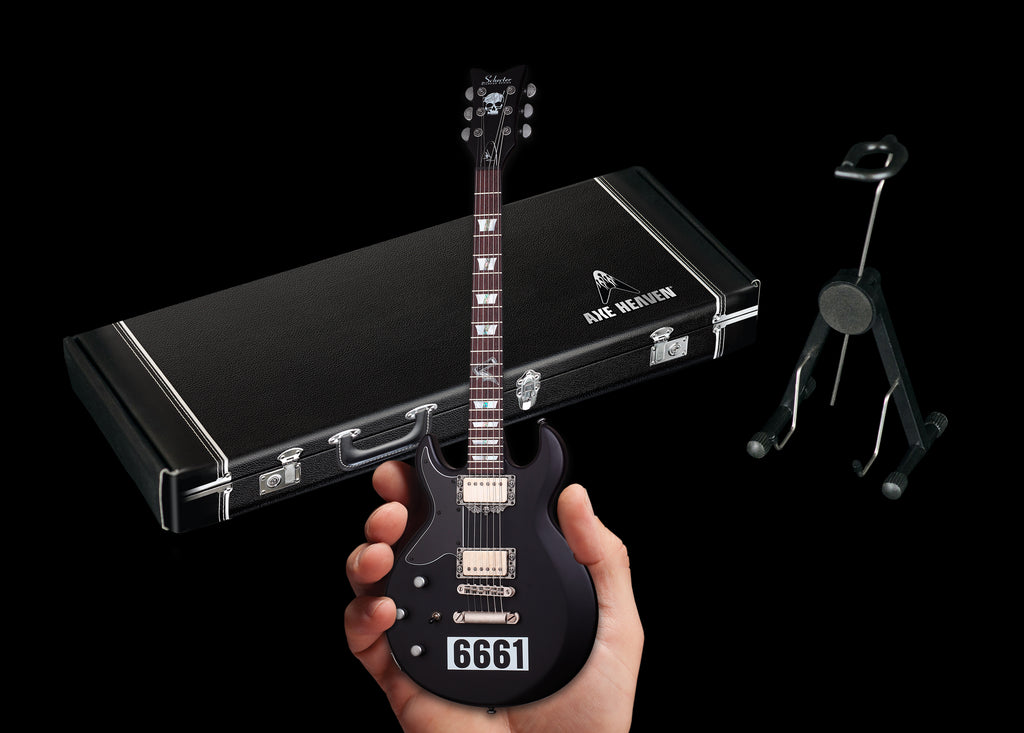 Officially Licensed Zacky Vengeance Satin Black 6661 Schecter Mini