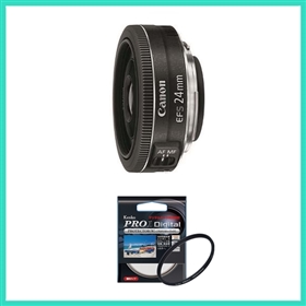 初めてのレンズセット】EF-S24mm F2.8 STM＋プロテクターセット □納期