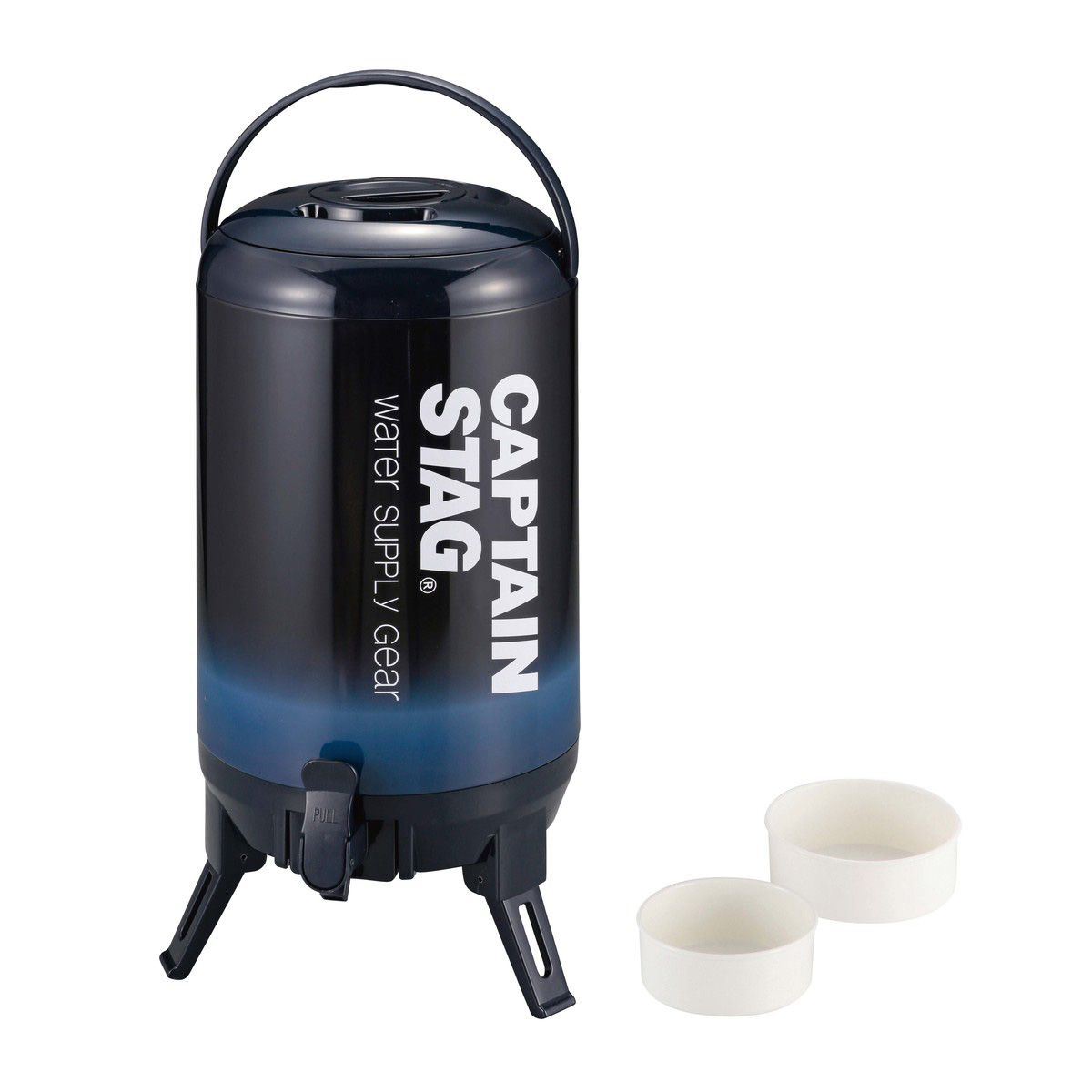 最後まで注げる！ウォータージャグ10L（ネイビー） -キャプテン