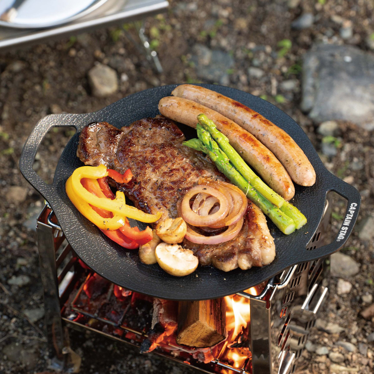 ラウンド グリルプレート 20cm -キャプテンスタッグ公式オンラインストア