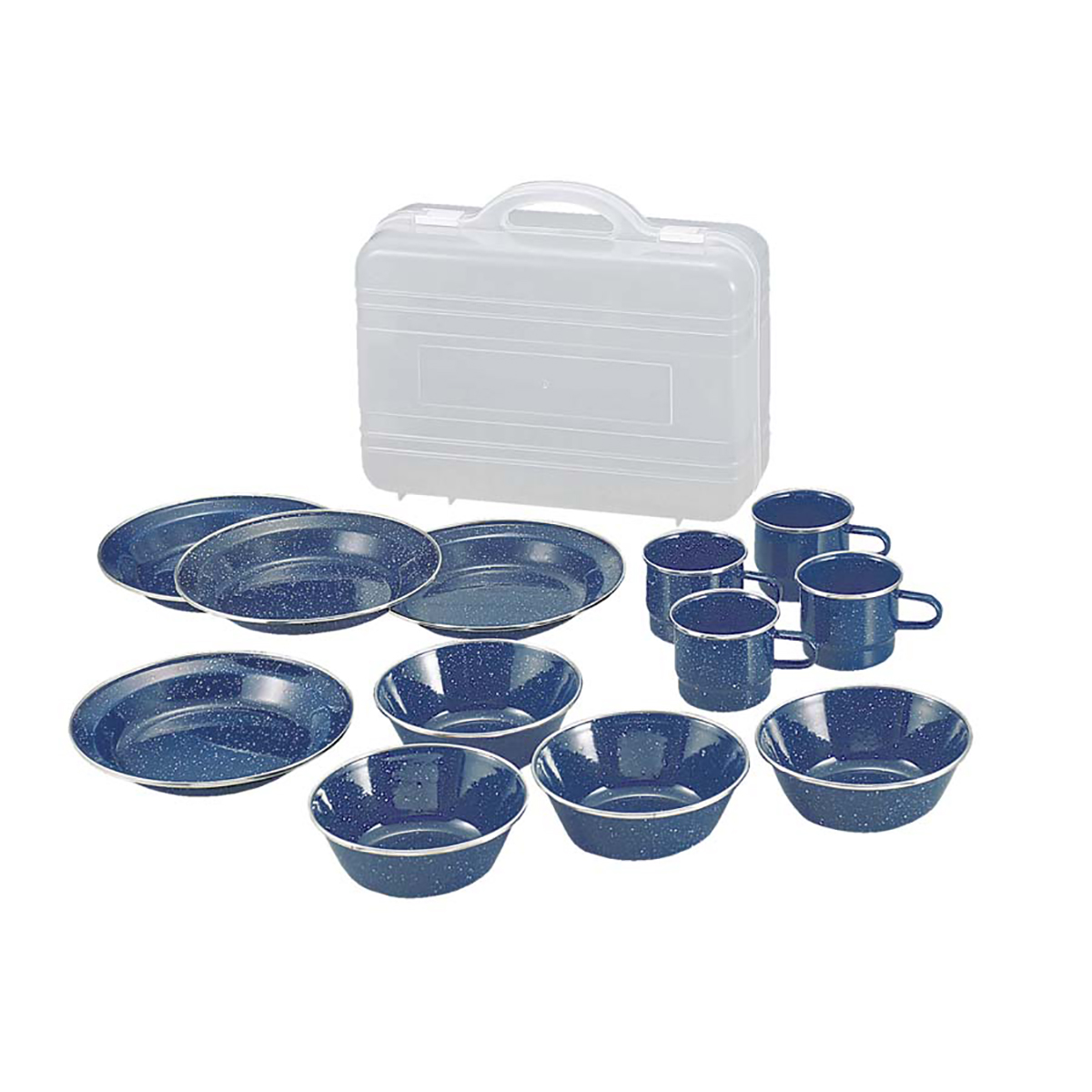 ウエスト ホーロー食器セット(キャリングケース付) -キャプテン