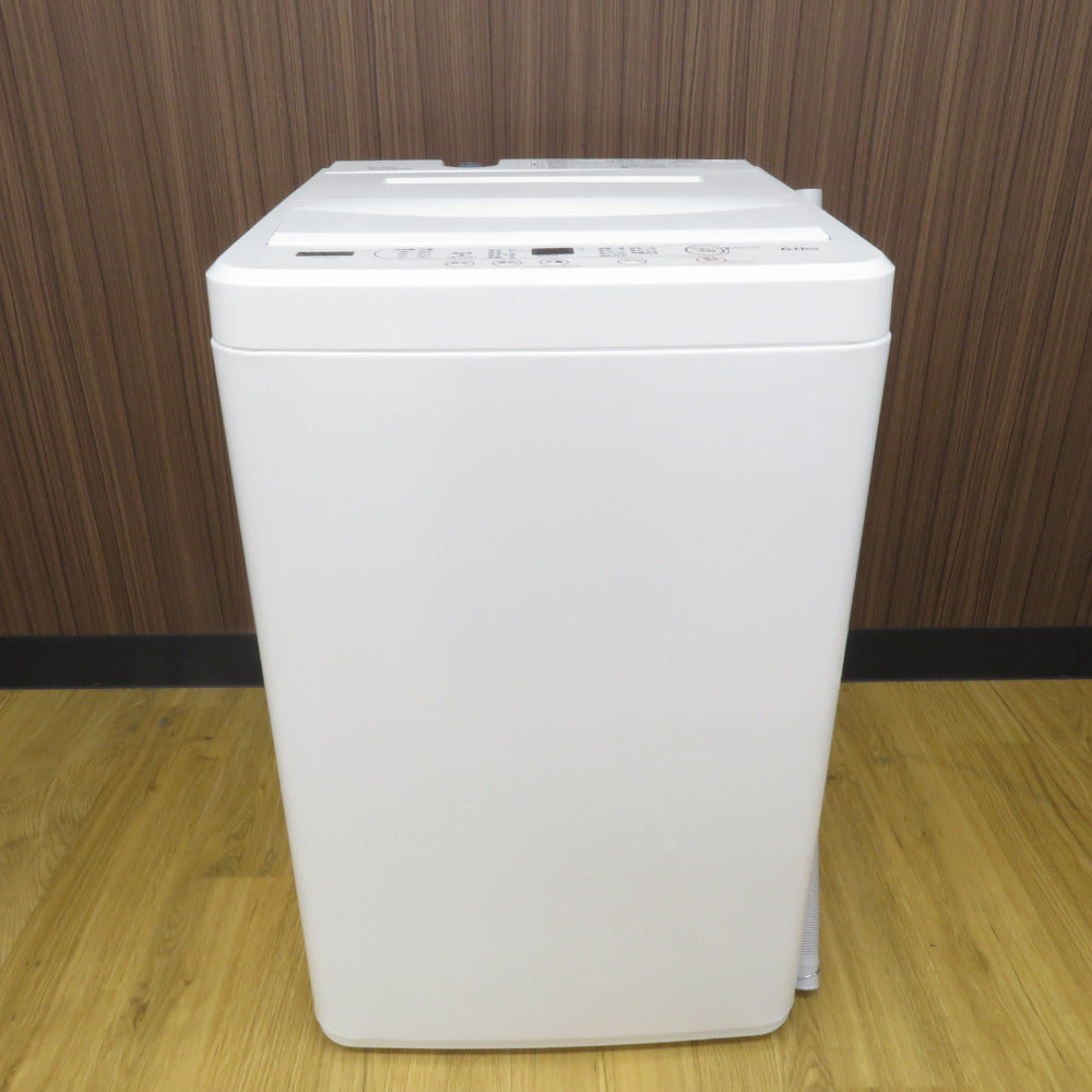 YAMADA SELECT全自動電気洗濯機 6.0Kg YWM-T60H1 2022年製 簡易乾燥