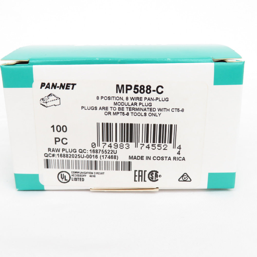 MP588-C RJ45コネクタ 100個入り 2箱 MP588-C RJ45コネクタ 100個入り