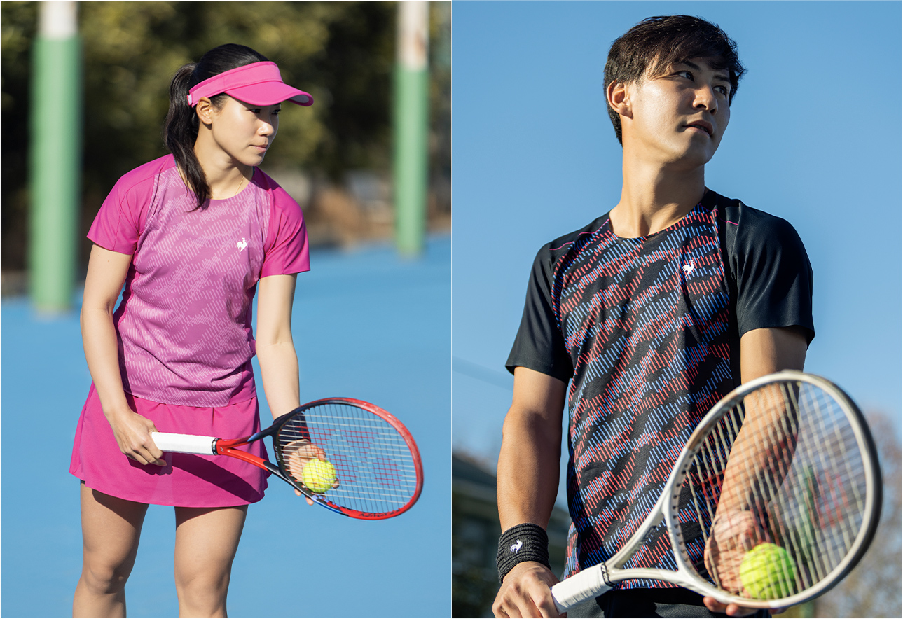 日比野菜緒選手、島袋将選手着用テニスウェア | ルコックスポルティフ