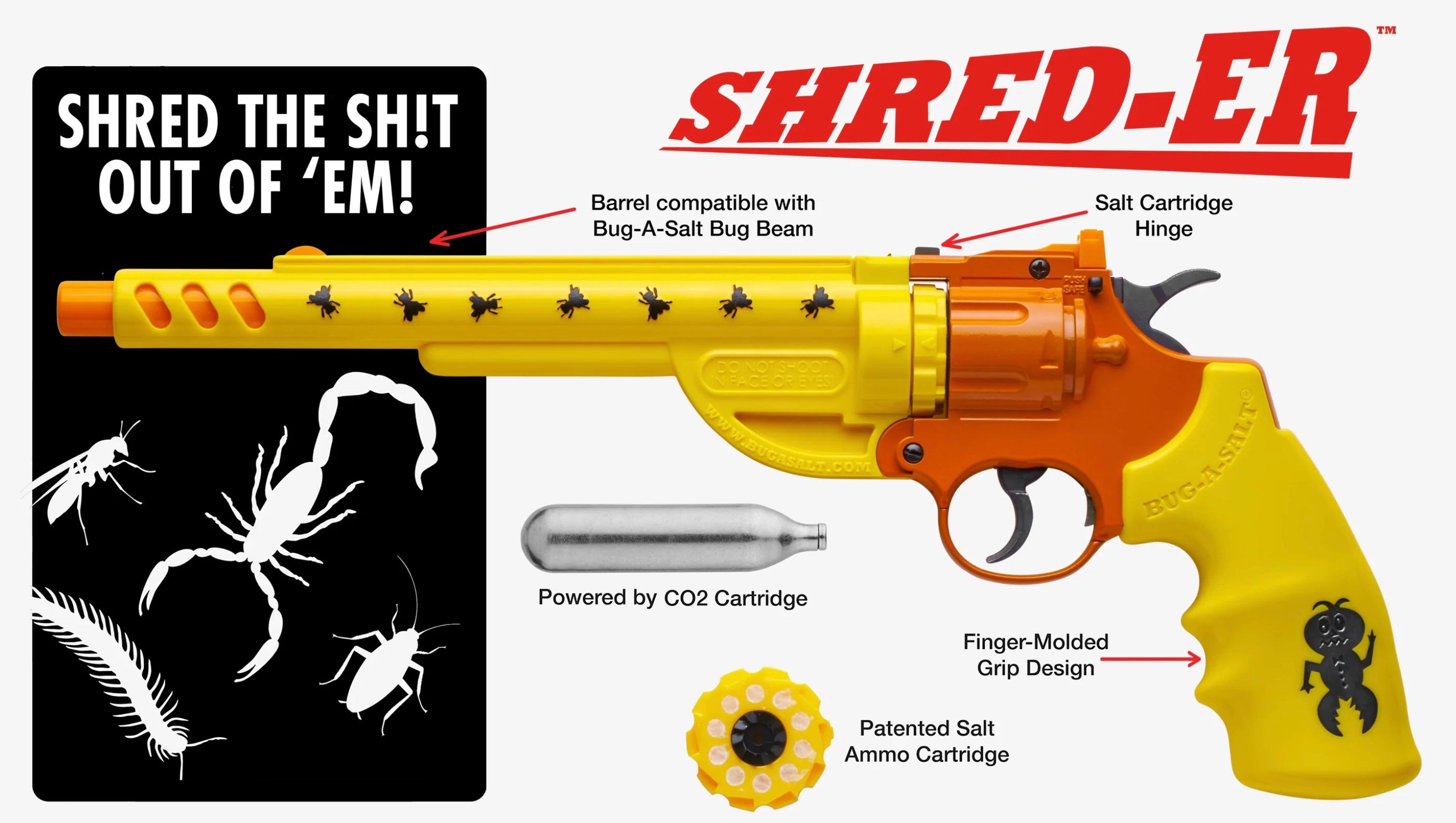 BUG-A-SALT SHRED-ER Starter Kit --- Shred The Sh!t Out of 'Em