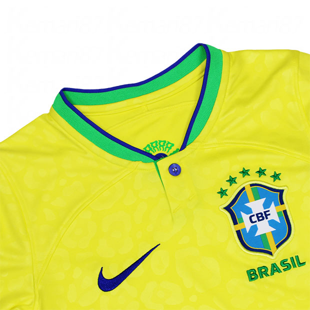 ジュニア ブラジル代表 2022 ホーム 半袖レプリカユニフォーム 10