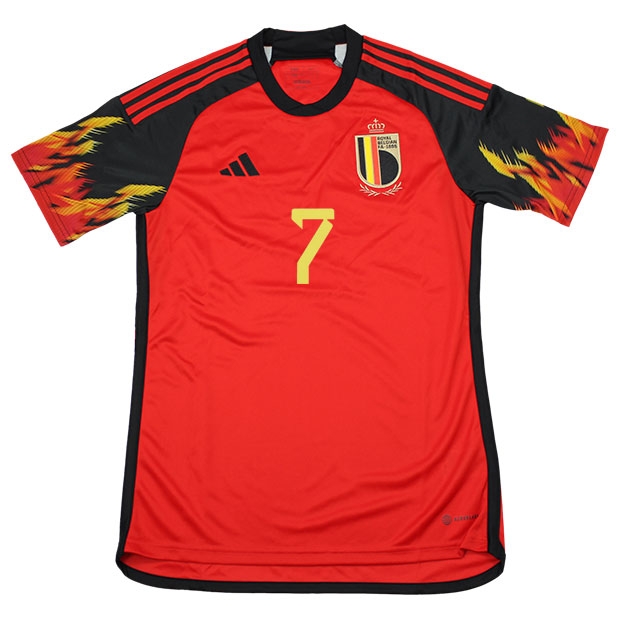 ベルギー代表 2022 ホーム 半袖レプリカユニフォーム 7.デ・ブライネ