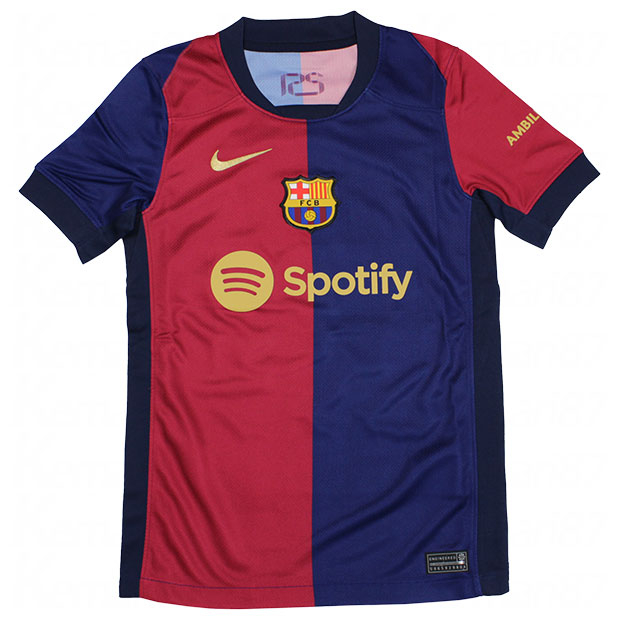 ジュニア FCバルセロナ 24-25 ホーム 半袖レプリカユニフォーム 8