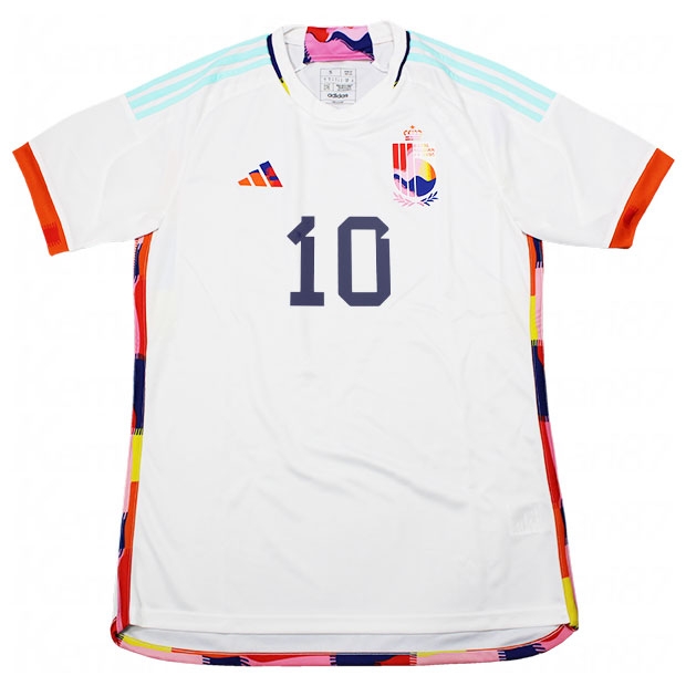 ベルギー代表 2022 アウェイ 半袖レプリカユニフォーム 10.エデン