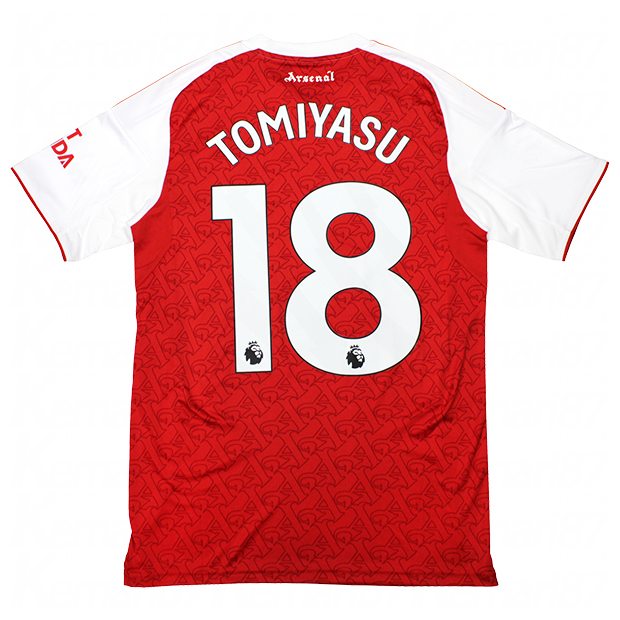 アーセナル 25-26 ホーム 半袖レプリカユニフォーム 18.冨安健洋