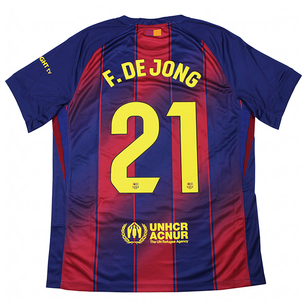 FCバルセロナ 25-26 ホーム 半袖レプリカユニフォーム 21.デ・ヨング