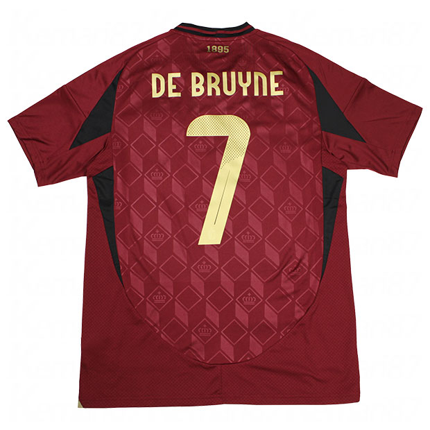 ベルギー代表 2024 ホーム 半袖レプリカユニフォーム 7.ケヴィン・デ