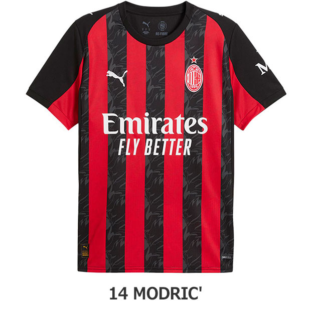 ACミラン 25-26 ホーム 半袖レプリカユニフォーム 14.ルカ・モドリッチ