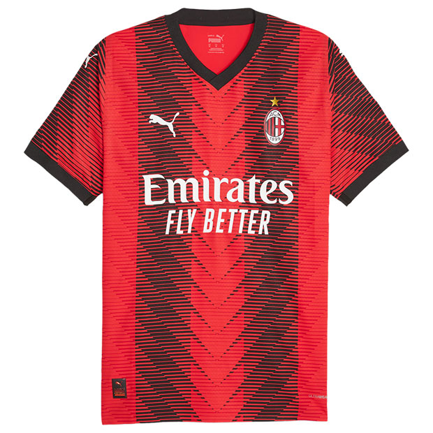 ACミラン 23-24 ホーム 半袖オーセンティックユニフォーム | ゲキサカ