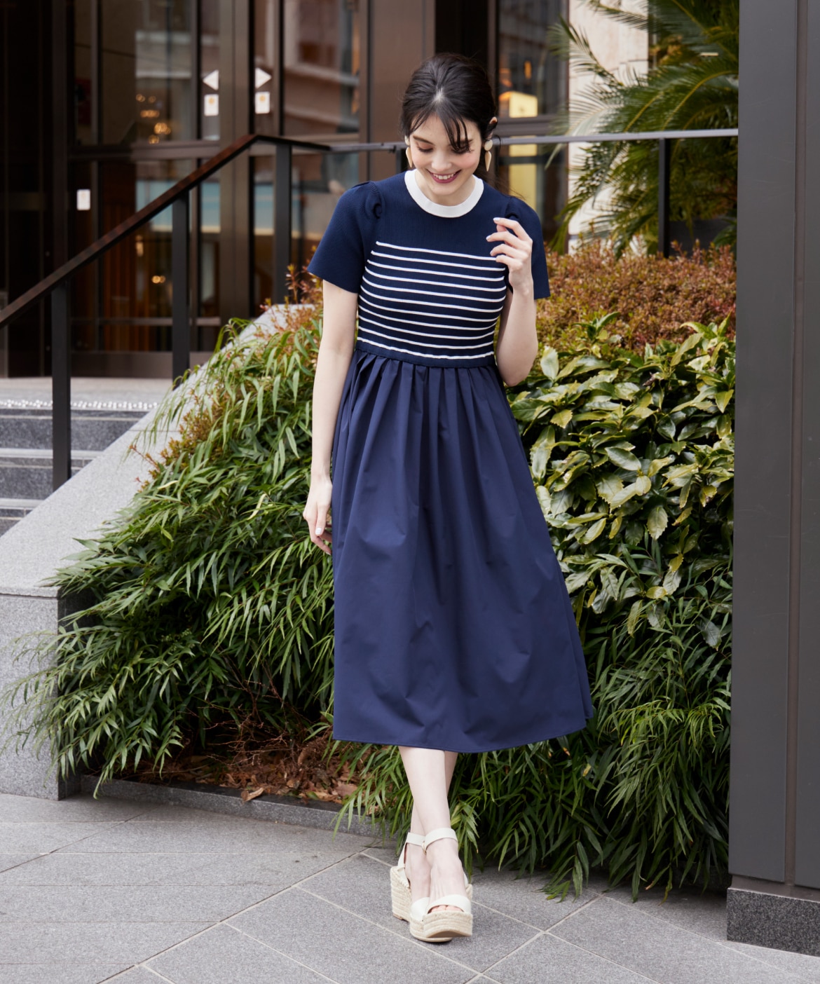 WEB限定》リブドッキングワンピース｜Maglie le cassetto（マーリエ ル