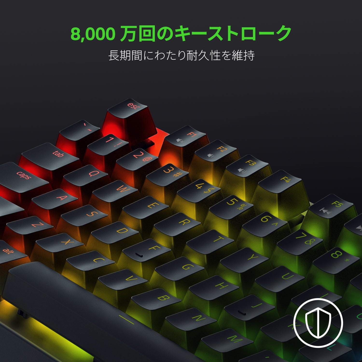 Razer BlackWidow V3 Tenkeyless JP - Yellow Switch ブラックウィドウ