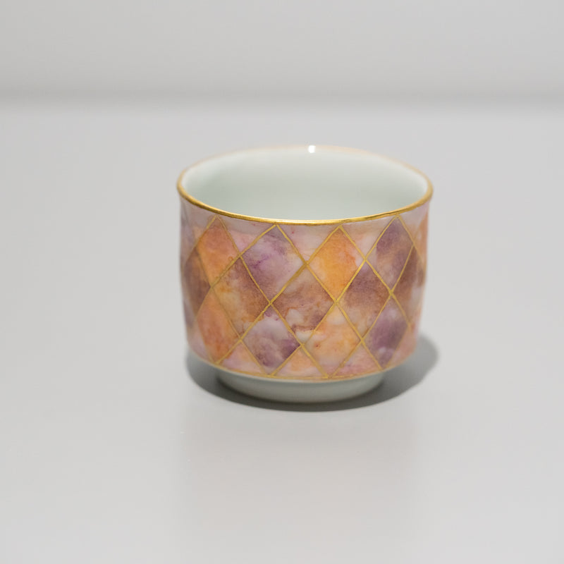 吉田幸央 / 彩色金彩 盃 格子 Pink x Purple – HULS GALLERY TOKYO