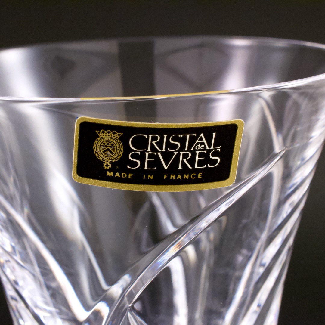 アンティーク フランス クリスタル・ド・セーブル（Cristal de Sevres