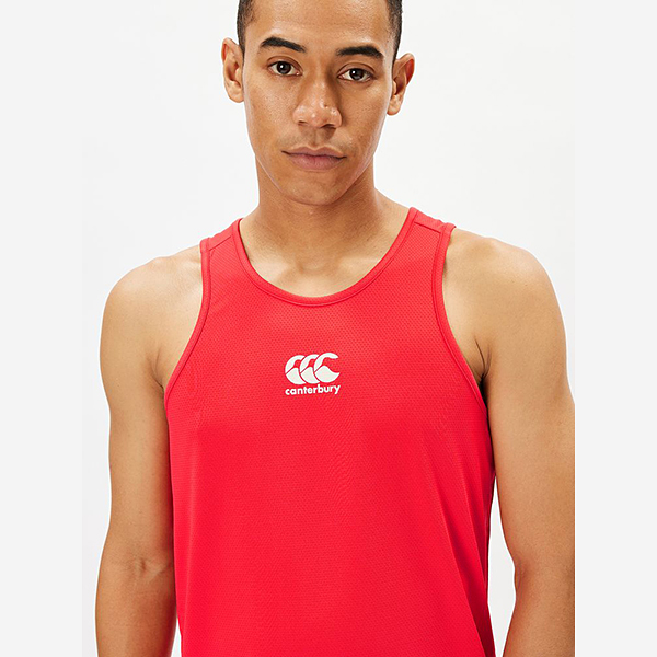 カンタベリー トレーニングタンクトップ レッド(M nocolor): ラグビー