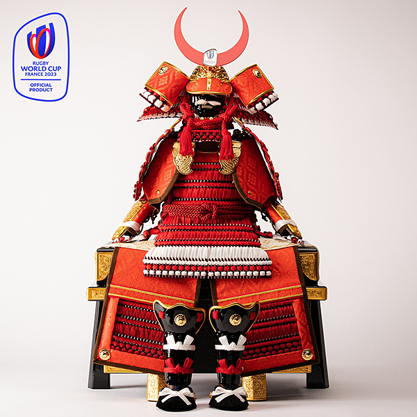 RUGBY WORLD CUP FRANCE 2023 SAMURAI YOROI KABUTO RED: ラグビー