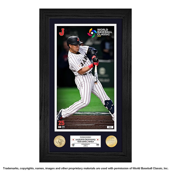 2026 World Baseball Classic 岡本和真 ダブルコインフォトミント(白