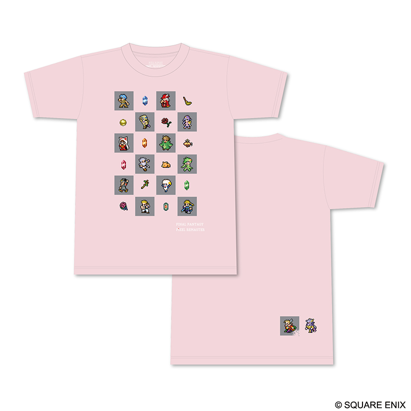 ファイナルファンタジー ピクセルリマスター Tシャツ ピンク