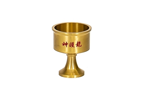 SHINGO 龍置物「金運龍如爆上」銅杯付き: その他グッズ | カドスト