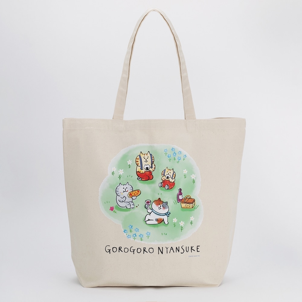 ごろごろにゃんすけ トートバッグ ピクニック: ファッション