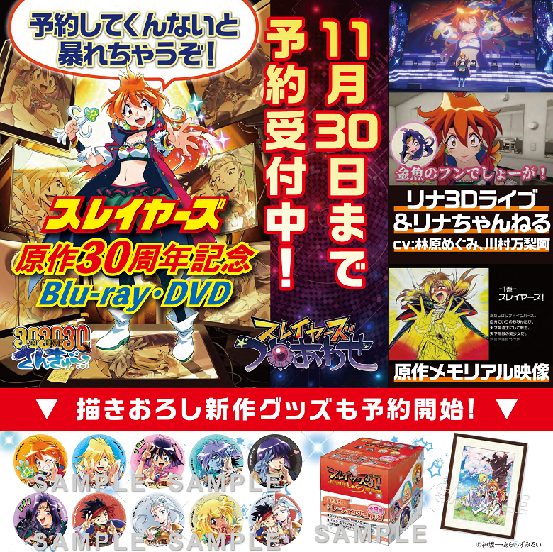スレイヤーズつめあわせ 30周年さんきゅ～」Blu-ray・DVD: | カドスト