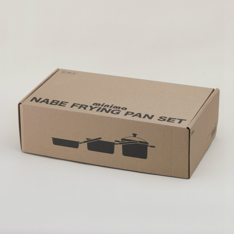 o.e.c. ミニマ 鍋・フライパン3点セット(ガラス蓋付): キッチン用品