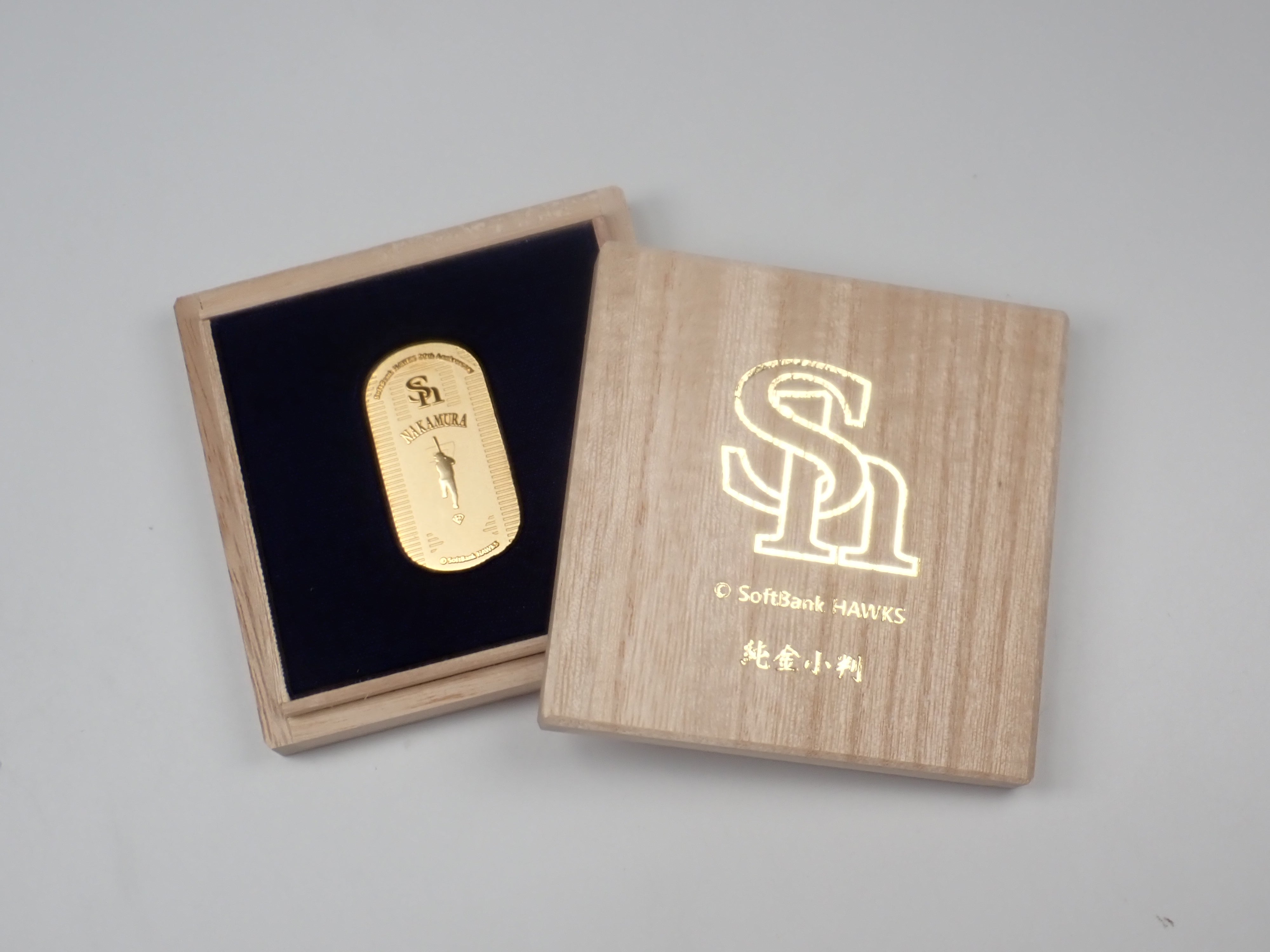 最終販売》ソフトバンクホークス誕生20周年記念「純金小判」 （10g