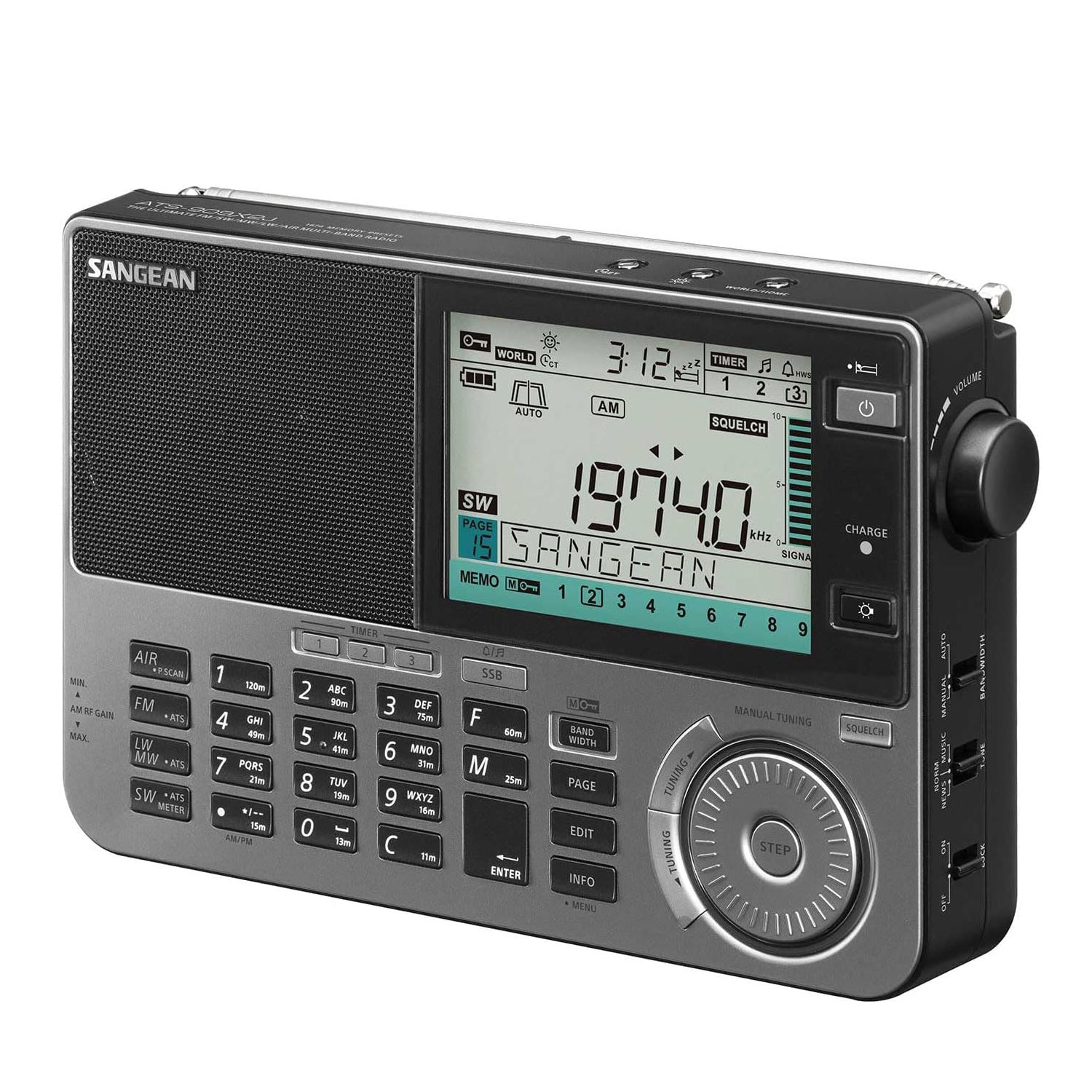 Sangean ATS-909X2J FM / SW / MW / LW / Air マルチバンドラジオ 短波