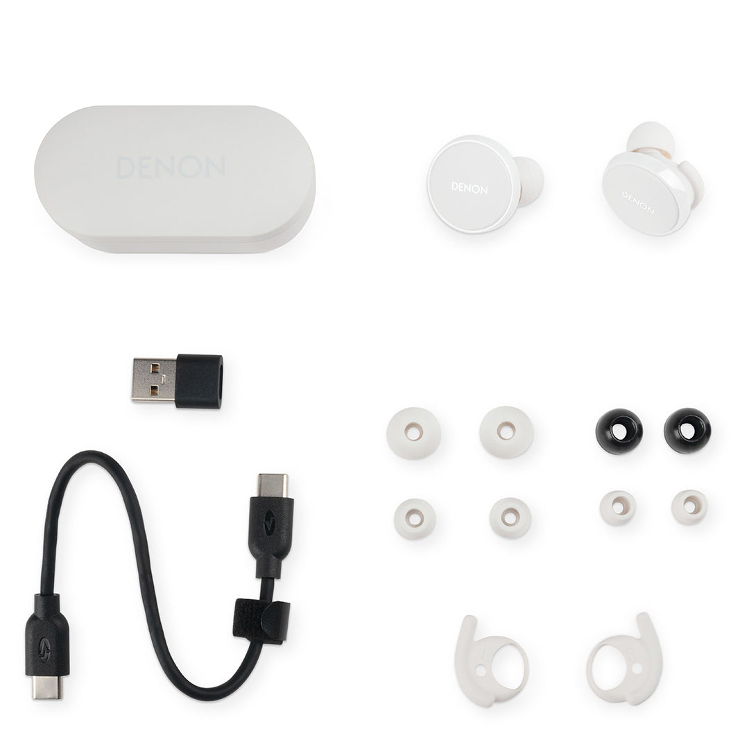 DENON PerL Pro True Wireless Earbuds 適応型ハイブリッドノイズ